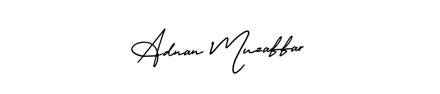 Design your own signature with our free online signature maker. With this signature software, you can create a handwritten (AmerikaSignatureDemo-Regular) signature for name Adnan Muzaffar. Adnan Muzaffar signature style 3 images and pictures png