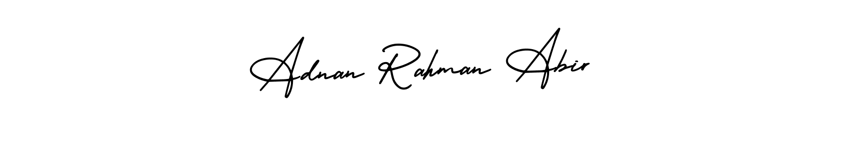 How to make Adnan Rahman Abir signature? AmerikaSignatureDemo-Regular is a professional autograph style. Create handwritten signature for Adnan Rahman Abir name. Adnan Rahman Abir signature style 3 images and pictures png