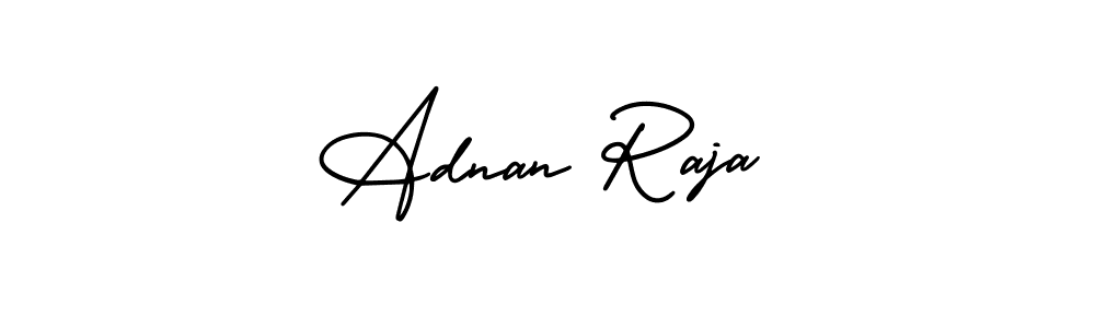 Use a signature maker to create a handwritten signature online. With this signature software, you can design (AmerikaSignatureDemo-Regular) your own signature for name Adnan Raja. Adnan Raja signature style 3 images and pictures png