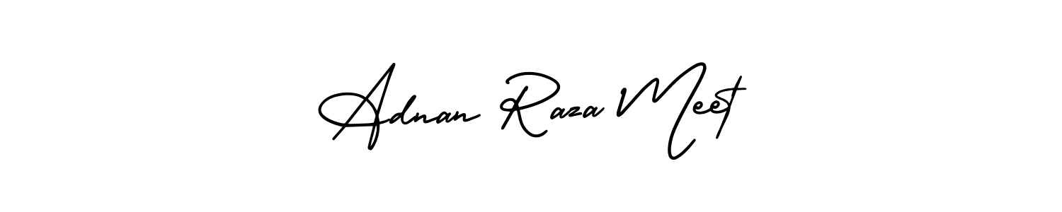 Create a beautiful signature design for name Adnan Raza Meet. With this signature (AmerikaSignatureDemo-Regular) fonts, you can make a handwritten signature for free. Adnan Raza Meet signature style 3 images and pictures png