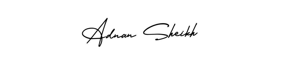 AmerikaSignatureDemo-Regular is a professional signature style that is perfect for those who want to add a touch of class to their signature. It is also a great choice for those who want to make their signature more unique. Get Adnan Sheikh name to fancy signature for free. Adnan Sheikh signature style 3 images and pictures png