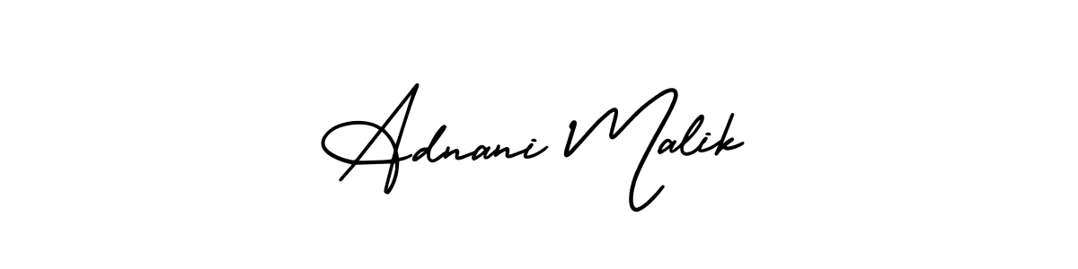 Make a beautiful signature design for name Adnani Malik. Use this online signature maker to create a handwritten signature for free. Adnani Malik signature style 3 images and pictures png