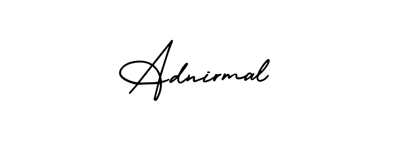 How to make Adnirmal signature? AmerikaSignatureDemo-Regular is a professional autograph style. Create handwritten signature for Adnirmal name. Adnirmal signature style 3 images and pictures png