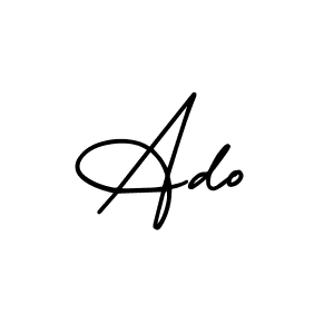 How to Draw Ado signature style? AmerikaSignatureDemo-Regular is a latest design signature styles for name Ado. Ado signature style 3 images and pictures png