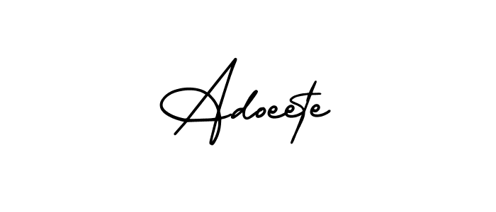 Create a beautiful signature design for name Adoeete. With this signature (AmerikaSignatureDemo-Regular) fonts, you can make a handwritten signature for free. Adoeete signature style 3 images and pictures png