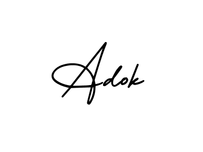 Make a beautiful signature design for name Adok. With this signature (AmerikaSignatureDemo-Regular) style, you can create a handwritten signature for free. Adok signature style 3 images and pictures png