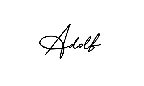 You should practise on your own different ways (AmerikaSignatureDemo-Regular) to write your name (Adolf) in signature. don't let someone else do it for you. Adolf signature style 3 images and pictures png