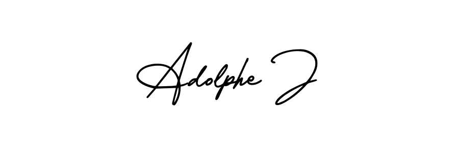 Create a beautiful signature design for name Adolphe J. With this signature (AmerikaSignatureDemo-Regular) fonts, you can make a handwritten signature for free. Adolphe J signature style 3 images and pictures png