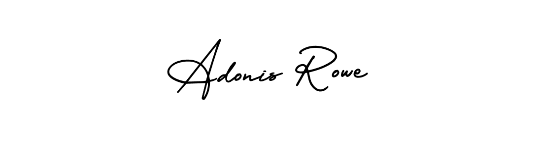 Make a beautiful signature design for name Adonis Rowe. With this signature (AmerikaSignatureDemo-Regular) style, you can create a handwritten signature for free. Adonis Rowe signature style 3 images and pictures png