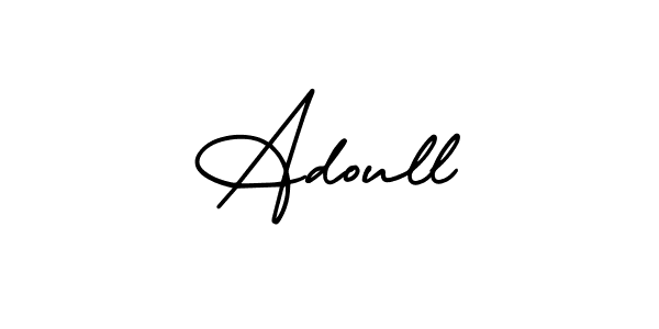 How to Draw Adoull signature style? AmerikaSignatureDemo-Regular is a latest design signature styles for name Adoull. Adoull signature style 3 images and pictures png