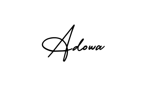 The best way (AmerikaSignatureDemo-Regular) to make a short signature is to pick only two or three words in your name. The name Adowa include a total of six letters. For converting this name. Adowa signature style 3 images and pictures png