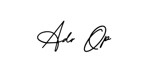 How to make Adr Op signature? AmerikaSignatureDemo-Regular is a professional autograph style. Create handwritten signature for Adr Op name. Adr Op signature style 3 images and pictures png