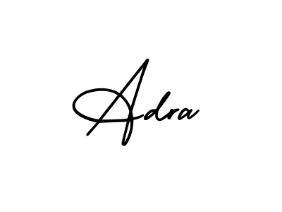 Create a beautiful signature design for name Adra. With this signature (AmerikaSignatureDemo-Regular) fonts, you can make a handwritten signature for free. Adra signature style 3 images and pictures png