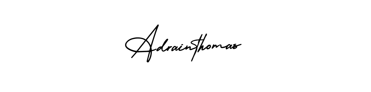 How to Draw Adrainthomas signature style? AmerikaSignatureDemo-Regular is a latest design signature styles for name Adrainthomas. Adrainthomas signature style 3 images and pictures png