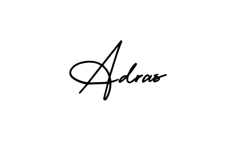 Make a beautiful signature design for name Adras. With this signature (AmerikaSignatureDemo-Regular) style, you can create a handwritten signature for free. Adras signature style 3 images and pictures png