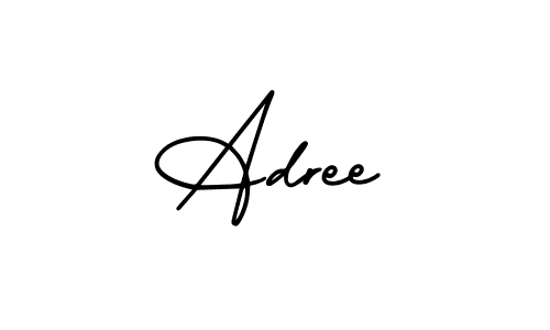 It looks lik you need a new signature style for name Adree. Design unique handwritten (AmerikaSignatureDemo-Regular) signature with our free signature maker in just a few clicks. Adree signature style 3 images and pictures png