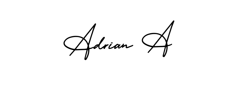 Make a beautiful signature design for name Adrian A. Use this online signature maker to create a handwritten signature for free. Adrian A signature style 3 images and pictures png