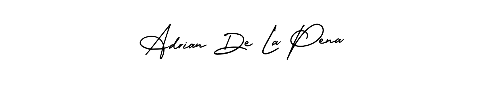 How to make Adrian De La Pena name signature. Use AmerikaSignatureDemo-Regular style for creating short signs online. This is the latest handwritten sign. Adrian De La Pena signature style 3 images and pictures png