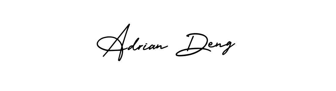 Use a signature maker to create a handwritten signature online. With this signature software, you can design (AmerikaSignatureDemo-Regular) your own signature for name Adrian Deng. Adrian Deng signature style 3 images and pictures png
