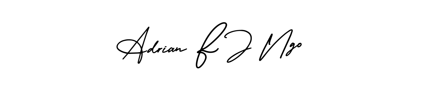 How to make Adrian F J Ngo signature? AmerikaSignatureDemo-Regular is a professional autograph style. Create handwritten signature for Adrian F J Ngo name. Adrian F J Ngo signature style 3 images and pictures png