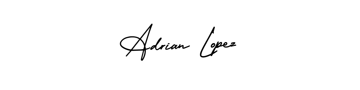 It looks lik you need a new signature style for name Adrian Lopez. Design unique handwritten (AmerikaSignatureDemo-Regular) signature with our free signature maker in just a few clicks. Adrian Lopez signature style 3 images and pictures png