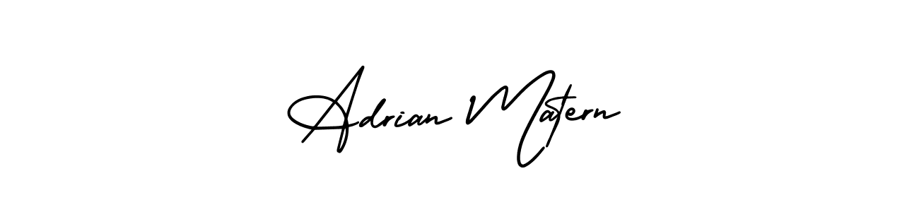 How to make Adrian Matern signature? AmerikaSignatureDemo-Regular is a professional autograph style. Create handwritten signature for Adrian Matern name. Adrian Matern signature style 3 images and pictures png