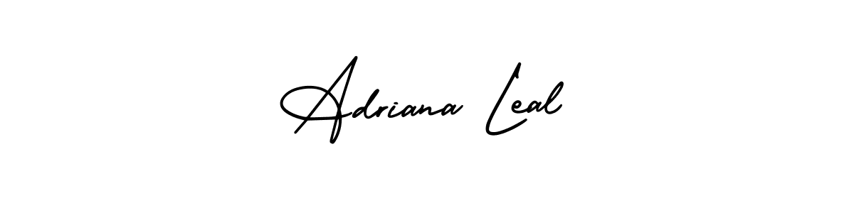 Create a beautiful signature design for name Adriana Leal. With this signature (AmerikaSignatureDemo-Regular) fonts, you can make a handwritten signature for free. Adriana Leal signature style 3 images and pictures png