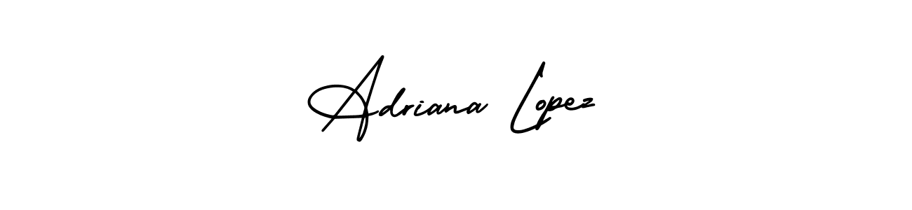 Also You can easily find your signature by using the search form. We will create Adriana Lopez name handwritten signature images for you free of cost using AmerikaSignatureDemo-Regular sign style. Adriana Lopez signature style 3 images and pictures png