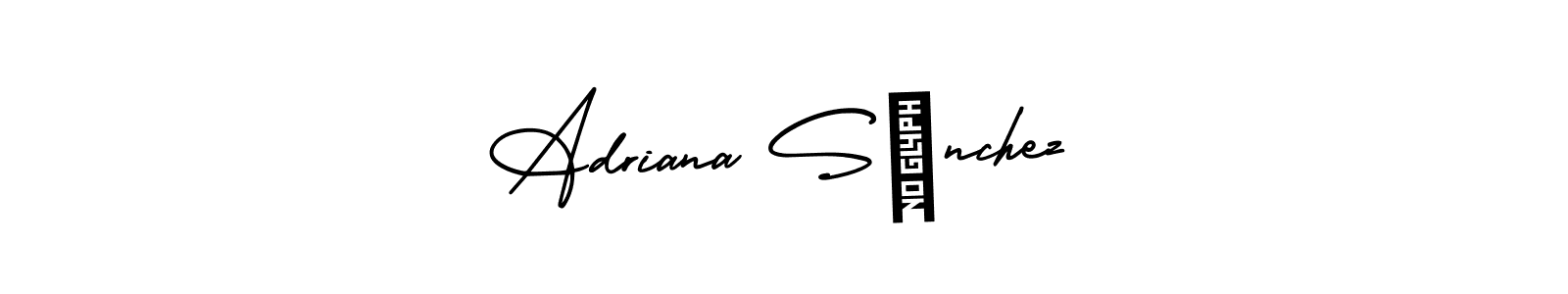 Make a short Adriana Sánchez signature style. Manage your documents anywhere anytime using AmerikaSignatureDemo-Regular. Create and add eSignatures, submit forms, share and send files easily. Adriana Sánchez signature style 3 images and pictures png