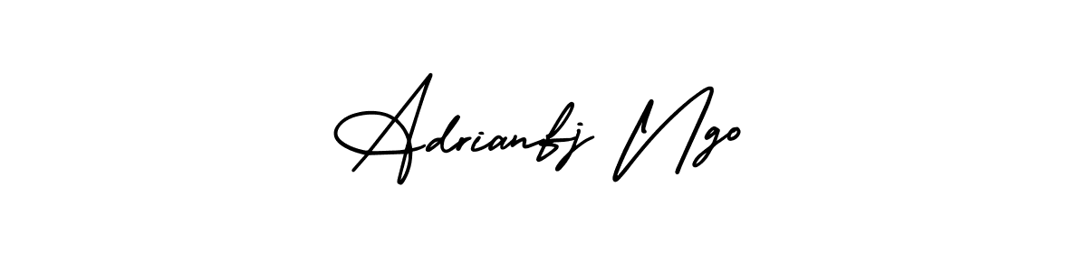 AmerikaSignatureDemo-Regular is a professional signature style that is perfect for those who want to add a touch of class to their signature. It is also a great choice for those who want to make their signature more unique. Get Adrianfj Ngo name to fancy signature for free. Adrianfj Ngo signature style 3 images and pictures png