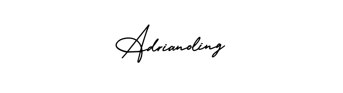 AmerikaSignatureDemo-Regular is a professional signature style that is perfect for those who want to add a touch of class to their signature. It is also a great choice for those who want to make their signature more unique. Get Adrianoling name to fancy signature for free. Adrianoling signature style 3 images and pictures png