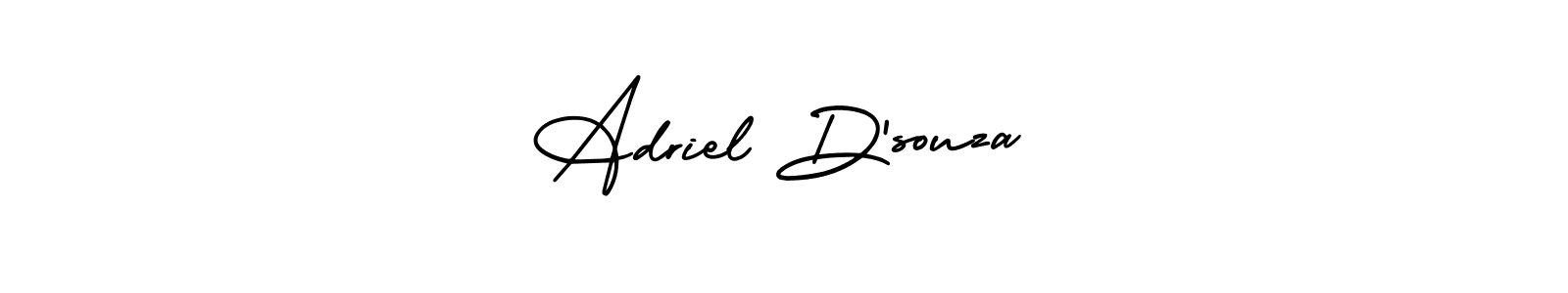 Check out images of Autograph of Adriel D’souza name. Actor Adriel D’souza Signature Style. AmerikaSignatureDemo-Regular is a professional sign style online. Adriel D’souza signature style 3 images and pictures png