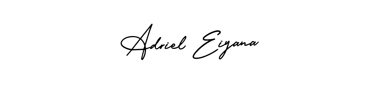 Make a beautiful signature design for name Adriel Eiyana. With this signature (AmerikaSignatureDemo-Regular) style, you can create a handwritten signature for free. Adriel Eiyana signature style 3 images and pictures png