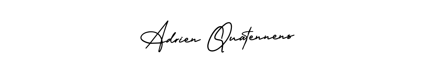 It looks lik you need a new signature style for name Adrien Quatennens. Design unique handwritten (AmerikaSignatureDemo-Regular) signature with our free signature maker in just a few clicks. Adrien Quatennens signature style 3 images and pictures png