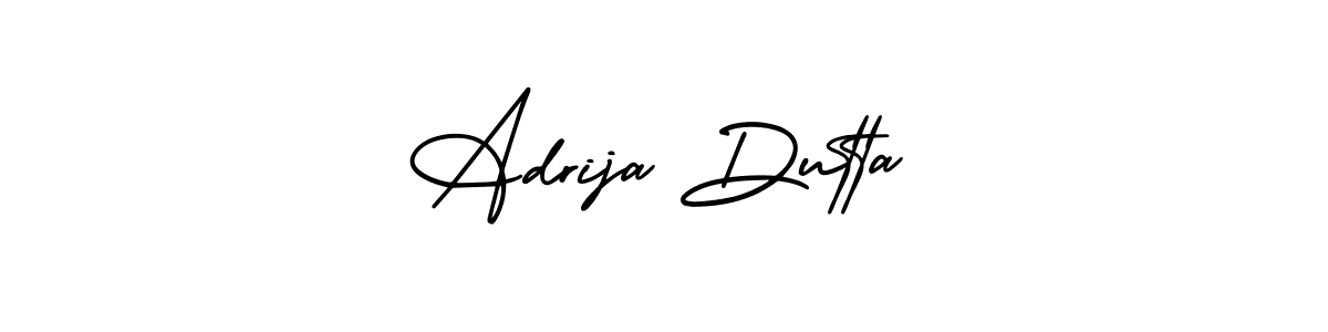 Use a signature maker to create a handwritten signature online. With this signature software, you can design (AmerikaSignatureDemo-Regular) your own signature for name Adrija Dutta. Adrija Dutta signature style 3 images and pictures png