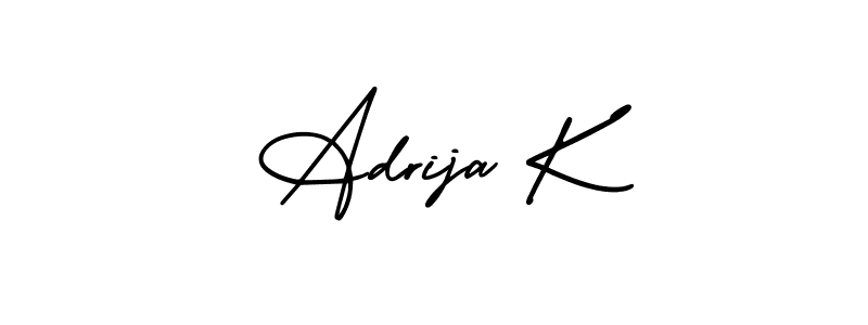 Here are the top 10 professional signature styles for the name Adrija K. These are the best autograph styles you can use for your name. Adrija K signature style 3 images and pictures png