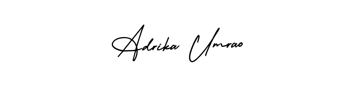 Use a signature maker to create a handwritten signature online. With this signature software, you can design (AmerikaSignatureDemo-Regular) your own signature for name Adrika Umrao. Adrika Umrao signature style 3 images and pictures png