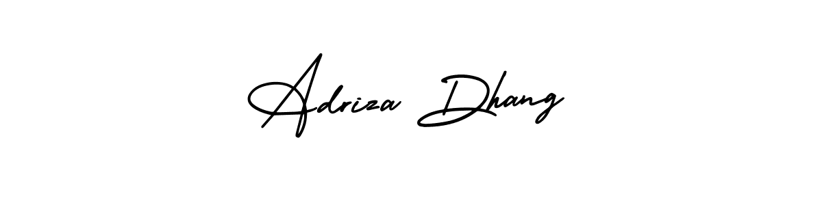 See photos of Adriza Dhang official signature by Spectra . Check more albums & portfolios. Read reviews & check more about AmerikaSignatureDemo-Regular font. Adriza Dhang signature style 3 images and pictures png