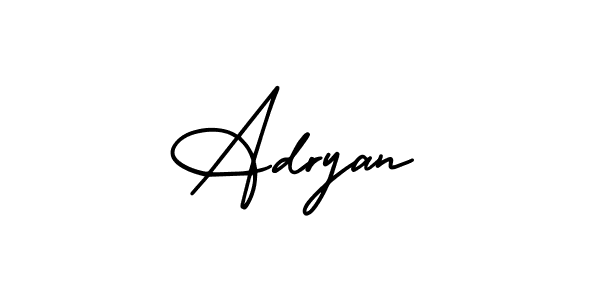 Make a beautiful signature design for name Adryan. With this signature (AmerikaSignatureDemo-Regular) style, you can create a handwritten signature for free. Adryan signature style 3 images and pictures png