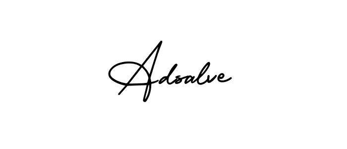 Use a signature maker to create a handwritten signature online. With this signature software, you can design (AmerikaSignatureDemo-Regular) your own signature for name Adsalve. Adsalve signature style 3 images and pictures png