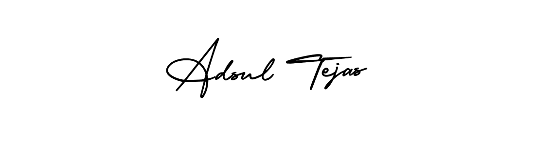 Make a short Adsul Tejas signature style. Manage your documents anywhere anytime using AmerikaSignatureDemo-Regular. Create and add eSignatures, submit forms, share and send files easily. Adsul Tejas signature style 3 images and pictures png