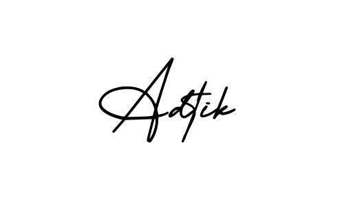 Make a beautiful signature design for name Adtik. Use this online signature maker to create a handwritten signature for free. Adtik signature style 3 images and pictures png