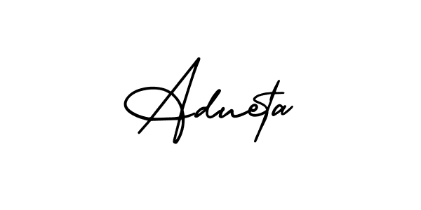 Create a beautiful signature design for name Adueta. With this signature (AmerikaSignatureDemo-Regular) fonts, you can make a handwritten signature for free. Adueta signature style 3 images and pictures png