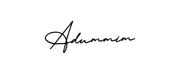 Design your own signature with our free online signature maker. With this signature software, you can create a handwritten (AmerikaSignatureDemo-Regular) signature for name Adummim. Adummim signature style 3 images and pictures png