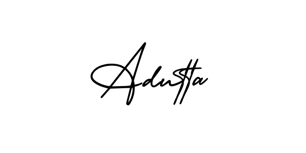 How to Draw Adutta signature style? AmerikaSignatureDemo-Regular is a latest design signature styles for name Adutta. Adutta signature style 3 images and pictures png