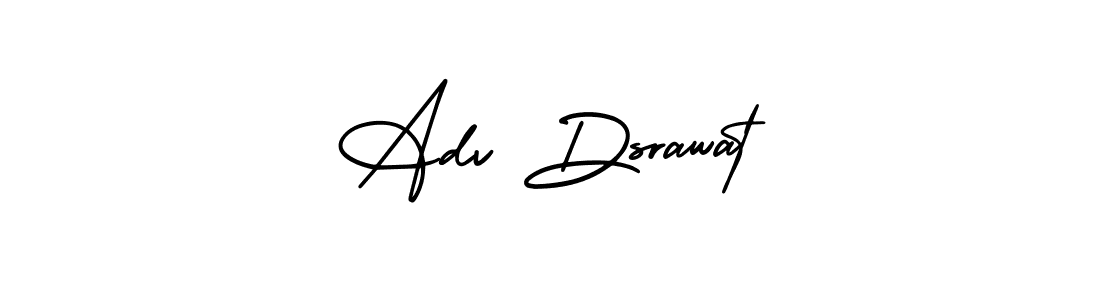 Similarly AmerikaSignatureDemo-Regular is the best handwritten signature design. Signature creator online .You can use it as an online autograph creator for name Adv Dsrawat. Adv Dsrawat signature style 3 images and pictures png