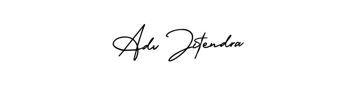 if you are searching for the best signature style for your name Adv Jitendra. so please give up your signature search. here we have designed multiple signature styles  using AmerikaSignatureDemo-Regular. Adv Jitendra signature style 3 images and pictures png