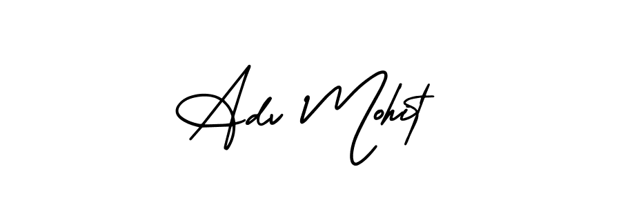 Check out images of Autograph of Adv Mohit name. Actor Adv Mohit Signature Style. AmerikaSignatureDemo-Regular is a professional sign style online. Adv Mohit signature style 3 images and pictures png