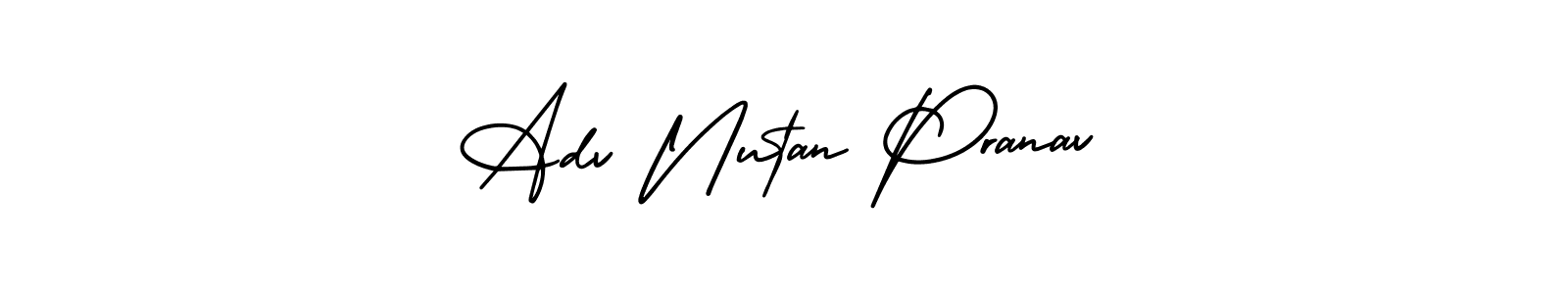 Here are the top 10 professional signature styles for the name Adv Nutan Pranav. These are the best autograph styles you can use for your name. Adv Nutan Pranav signature style 3 images and pictures png