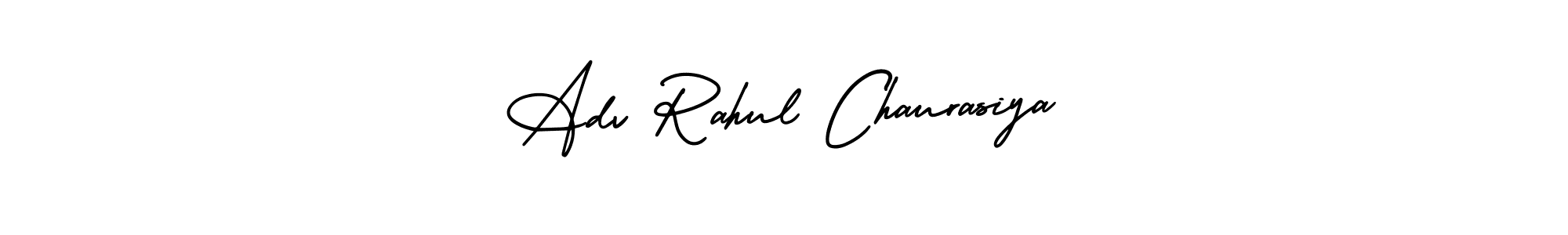 Use a signature maker to create a handwritten signature online. With this signature software, you can design (AmerikaSignatureDemo-Regular) your own signature for name Adv Rahul Chaurasiya. Adv Rahul Chaurasiya signature style 3 images and pictures png